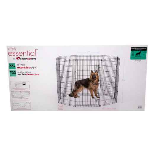 Picture of EXERCISE PEN Simply Essential BLACK XX-Large - 8 panels 24inW x 48inH