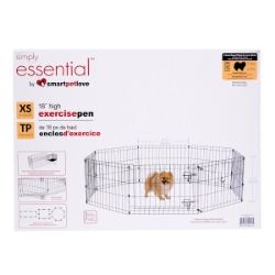 Picture of EXERCISE PEN Simply Essential BLACK X Small - 8 panels 24inW x 18inH