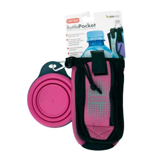 Picture of DEXAS BOTTLE POCKET with TRAVEL CUP - Pink