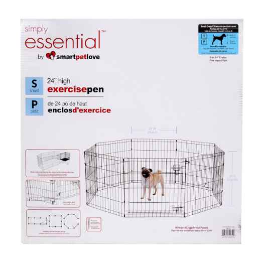 Picture of EXERCISE PEN Simply Essential BLACK Small - 8 panels 24inW x 24inH