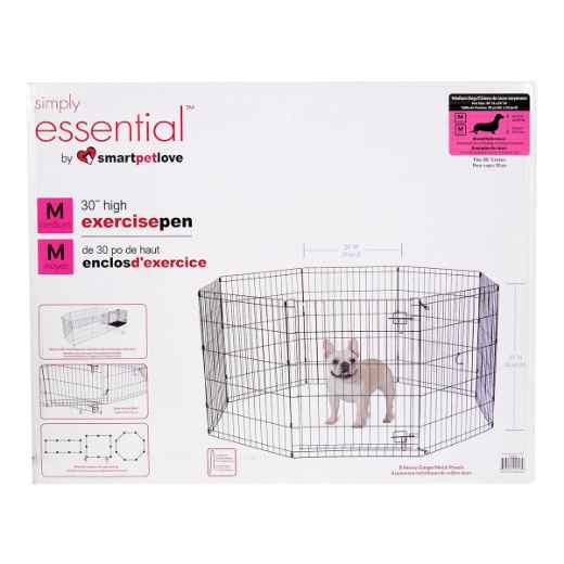 Picture of EXERCISE PEN Simply Essential BLACK Medium - 8 panels  24inW x 30inH