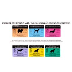 Picture of EXERCISE PEN Simply Essential BLACK Medium - 8 panels  24inW x 30inH