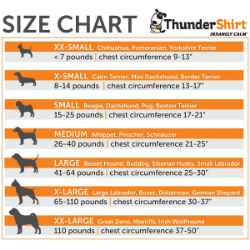 Picture of CLOTHING K/9 Thundershirt Sport (chest 17-21in weight 15-25lbs) Platinum - Small