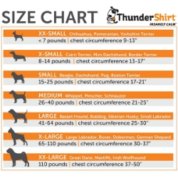 Picture of CLOTHING K/9 Thundershirt Sport (chest 13-17in weight 8-14lbs) Platinum - X Small
