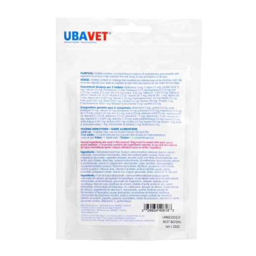 Picture of UBAVET MULTIFEL FELINE MULTIVITAMIN CHEW TABS - 124s