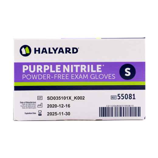 Picture of GLOVES EXAM KC PURPLE NITRILE PF SMALL - 100's