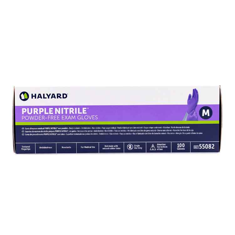 Picture of GLOVES EXAM KC PURPLE NITRILE PF MEDIUM - 100s 