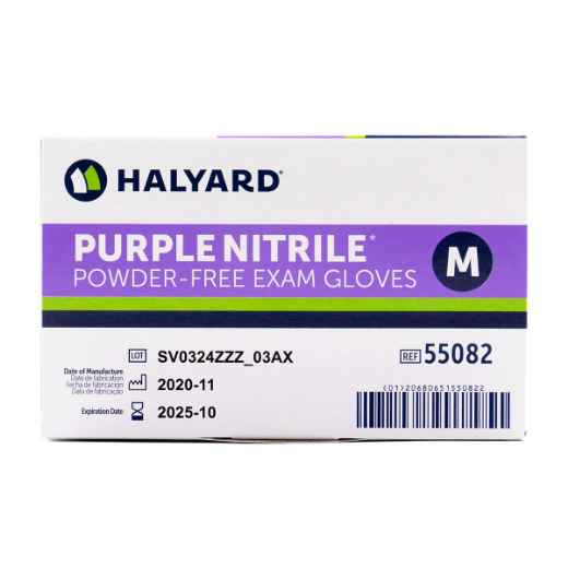 Picture of GLOVES EXAM KC PURPLE NITRILE PF MEDIUM - 100's