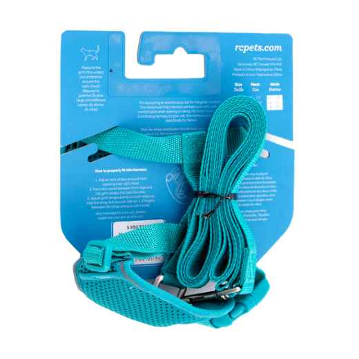 Picture of LEAD AND HARNESS COMBO FELINE RC ADVENTURE KITTY Small - Teal