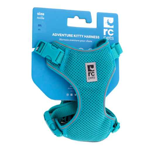 Picture of LEAD AND HARNESS COMBO FELINE RC ADVENTURE KITTY Medium - Teal