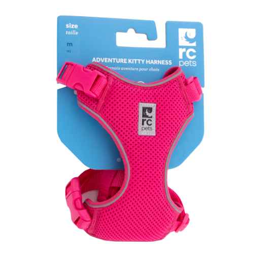 Picture of LEAD AND HARNESS COMBO FELINE RC ADVENTURE KITTY Medium - Raspberry