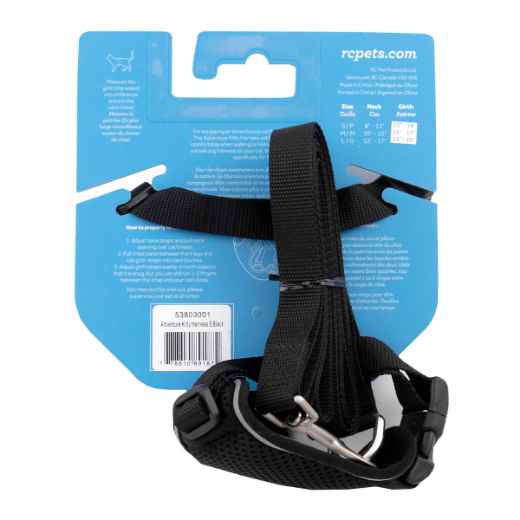 Picture of LEAD AND HARNESS COMBO FELINE RC ADVENTURE KITTY Small - Black