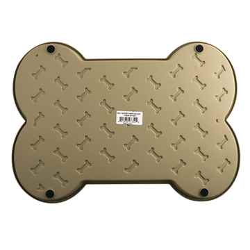 Picture of BELLA SPILL PROOF DOG BONE SHAPED MAT Small - Tan