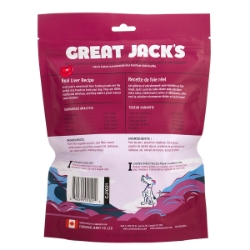Picture of GREAT JACKS Big Bitz Grain Free Pork Liver Soft Low Calorie Dog Training Treats - 396g/14oz