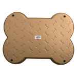 Picture of BELLA SPILL PROOF DOG BONE SHAPED MAT Large- Tan