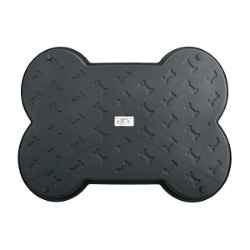 Picture of BELLA SPILL PROOF DOG BONE SHAPED MAT Large- Black