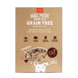 Picture of CLOUD STAR Wag More Oven Baked Grain Free Dog Biscuits - Pumpkin - 14oz/396g