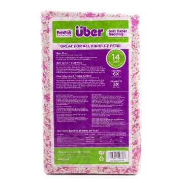 Picture of PREMIER PET UBER CONFETTI SOFT PAPER BEDDING White/Pink - 36L expanded