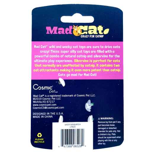 Picture of TOY CAT MAD CAT Sassy Sasquatch - 2/pk