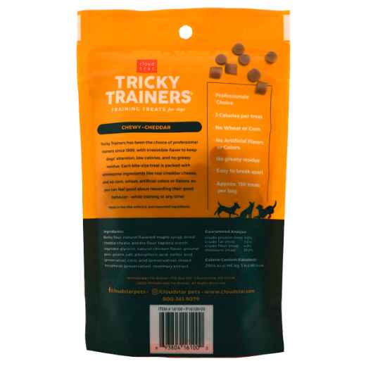 Picture of TREAT CANINE CLOUD STAR TRICKY TRAINERS CHEWY Cheddar - 5oz / 142g