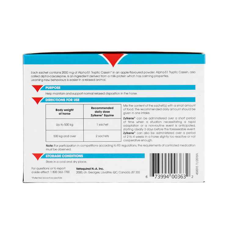 Picture of ZYLKENE EQUINE 2000mg Apple Flavor - 20 sachets x 8g