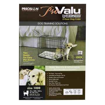 Picture of PRECISION PROVALU 1000 WIRE CRATE 2 door - 19in x 12in x 14in