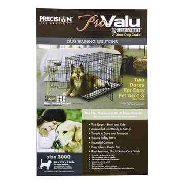 Picture of PRECISION PROVALU 3000 WIRE CRATE 2 door - 30in x 19in x 21in