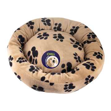 Picture of PET BED UNLEASHED DONUT Paw Print - 20in