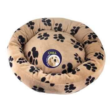 Picture of PET BED UNLEASHED DONUT Paw Print - 30in