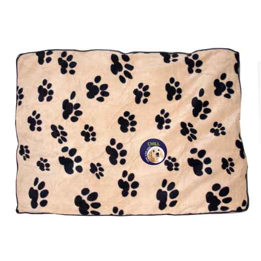 Picture of PET BED UNLEASHED GUSSET LUXURY FLEECE PAW PRINT  - 35in x 44in