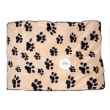 Picture of PET BED UNLEASHED GUSSET LUXURY FLEECE PAW PRINT  - 35in x 44in