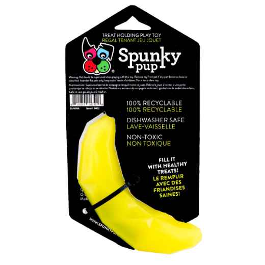 Picture of TOY DOG SPUNKY PUP Treat Holding Toy - Banana