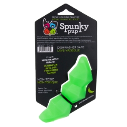 Picture of SPUNKY PUP Dishwasher-Safe Treat Holding Dog Play Toy - Green Bean