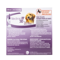 Picture of VECTRA 3D FOR DOGS & PUPPIES 25.1 - 43kg - 3 doses (su12)