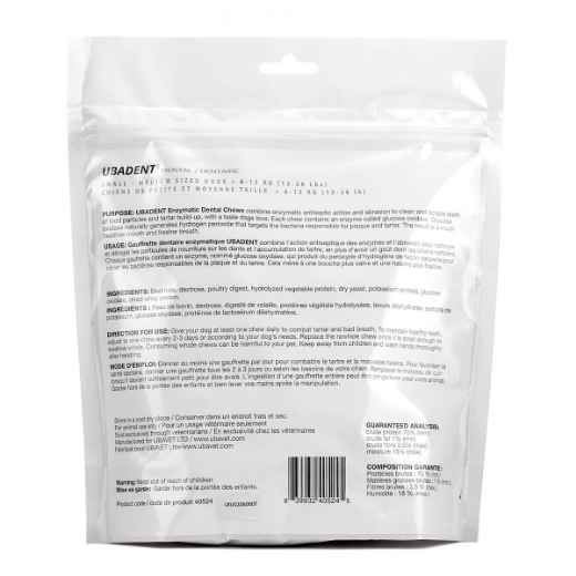 Picture of UBADENT ENZYMATIC DENTAL CHEWS for SMALL/MED DOGS - 18s