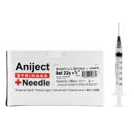 Picture of SYRINGE & NEEDLE ANIJECT 3cc LL 22g x 3/4in - 100s
