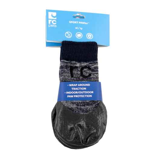 Picture of PAWks CANINE SPORT ANTI SLIP SOCKS Charcoal Heather X-Large - 4/pk