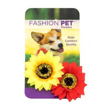 Show details for CANINE SUNFLOWER NECK WEAR 2 PACK RED & YELLOW - X Small/Small Picture of CANINE SUNFLOWER NECK WEAR 2 PACK RED & YELLOW - X Small/Small