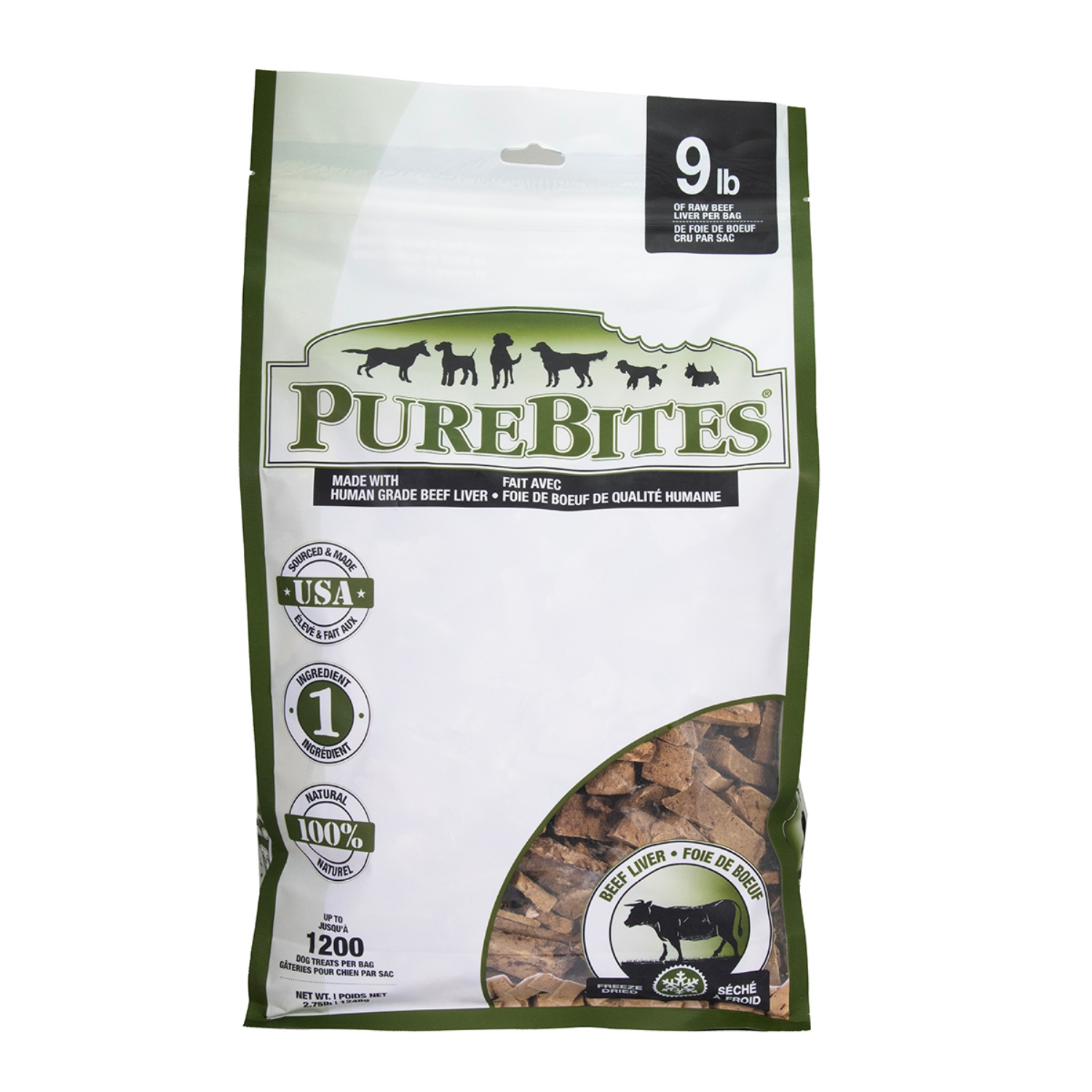 Picture of TREAT PUREBITES CANINE BEEF LIVER - 44oz/1248g