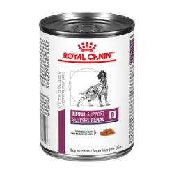 Picture of Royal Canin Veterinary Diet RENAL SUPPORT D Thin Slices In Gravy Wet Dog Food - 12 X 370gm cans