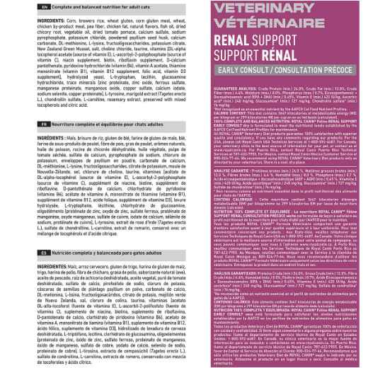 Picture of FELINE RC RENAL SUPPORT EARLY CONSULT - 4kg