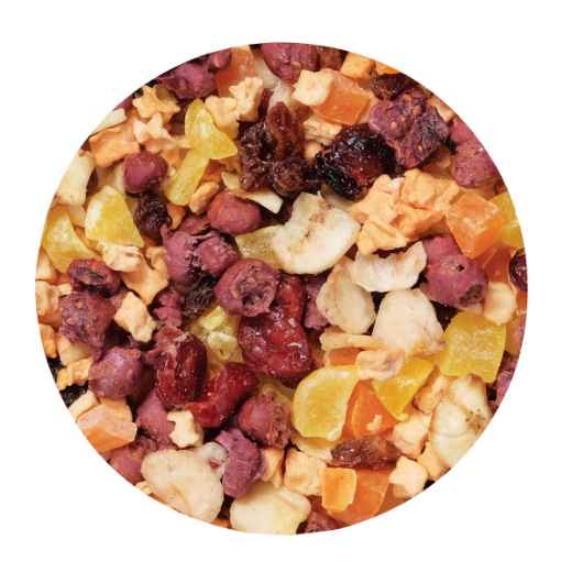 Picture of LIVING WORLD SMALL ANIMAL GREEN GOURMET TOPPERS Fruit Medley (65367) - 215g