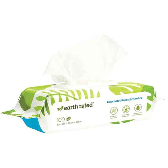 Picture of EARTH RATED DOG WIPES UnScented - 100/pk