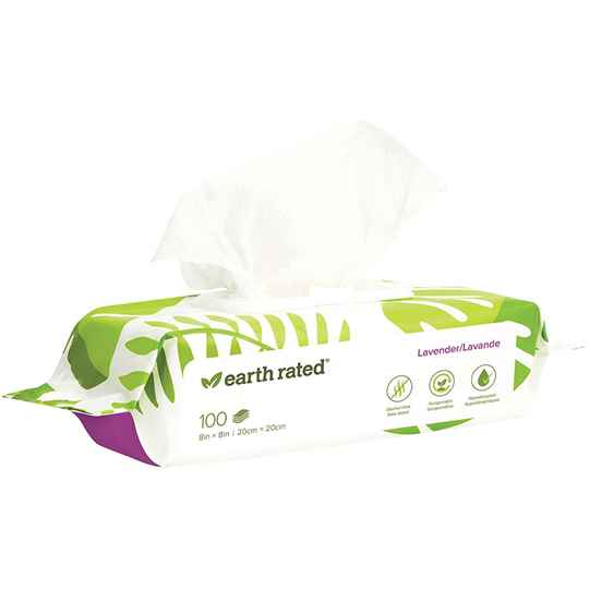 Picture of EARTH RATED DOG WIPES Lavender Scent - 100/pk