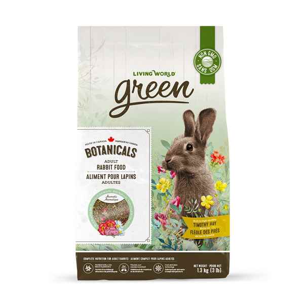 Picture of LIVING WORLD GREEN BOTANICALS Adult Rabbit FOOD - 1.36kg/3lb