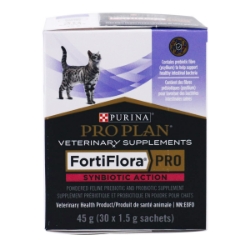 Picture of Purina Pro Plan Fortiflora Fortiflora Pro Synbiotic Action Probiotic Veterinary Supplement for Cats – 30 sachets 