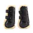 Picture of BACK ON TRACK EQUINE AIRFLOW TENDON BOOTS with FUR COB - Pair