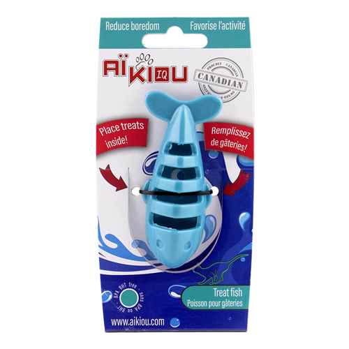 Picture of TOY CAT AIKIOU CAT TREAT FISH TOY - Aqua