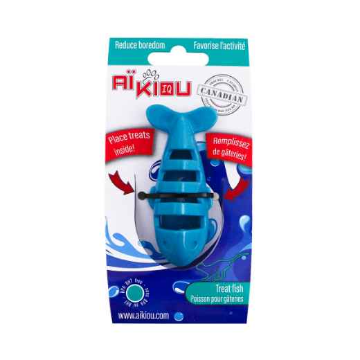 Picture of TOY CAT AIKIOU CAT TREAT FISH TOY - Aqua