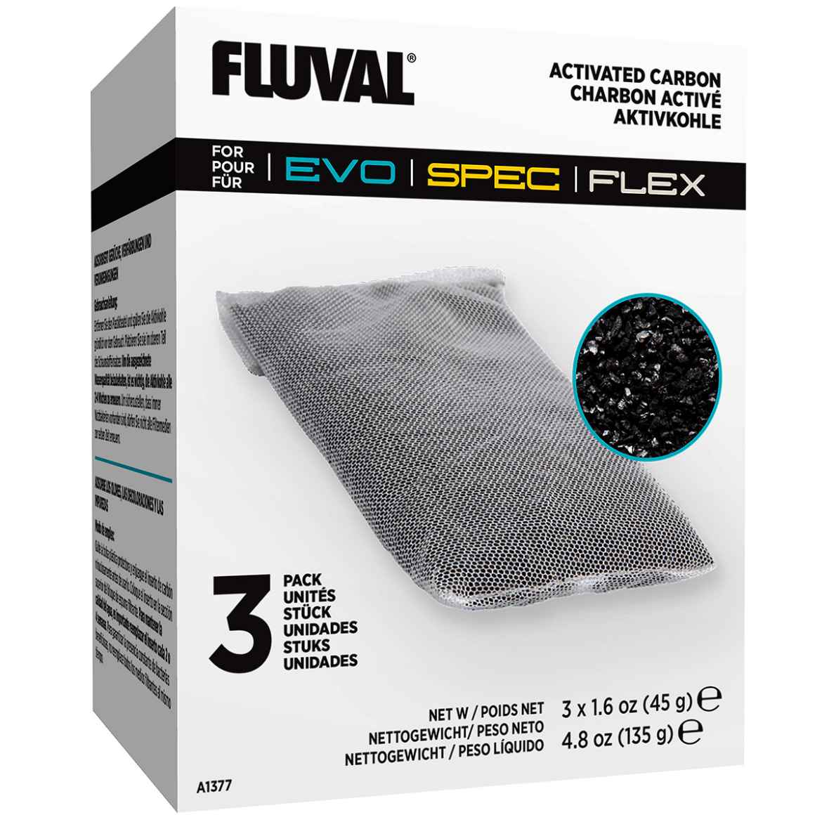 Picture of FLUVAL SPEC AQUARIUM Replacement Carbon (A1377) - 3/pk